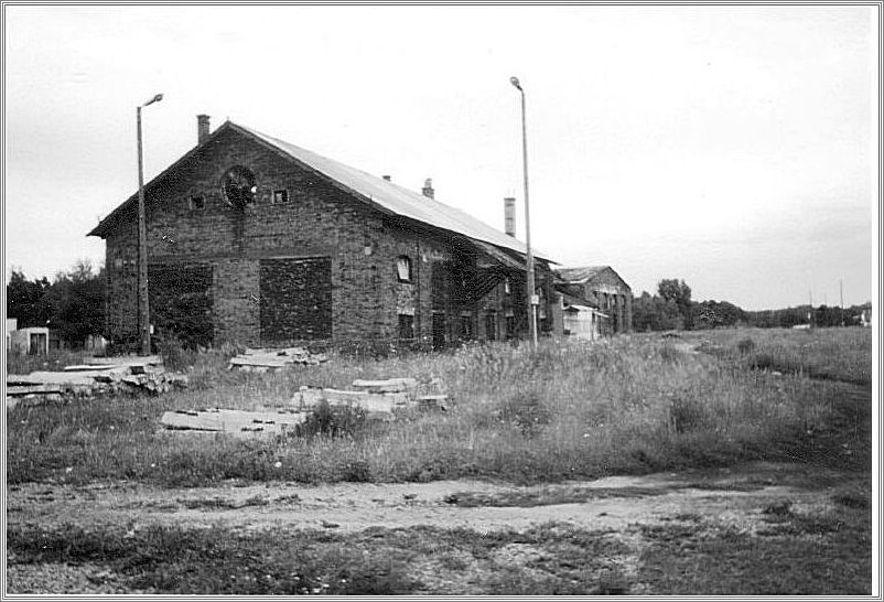 Remnants of the storage shed outside of Belzec